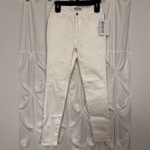 Etica Women's White Skinny Jeans NEW Size 1, XS, 24